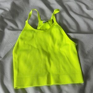 Sunday Best Neon Yellow Tank Top